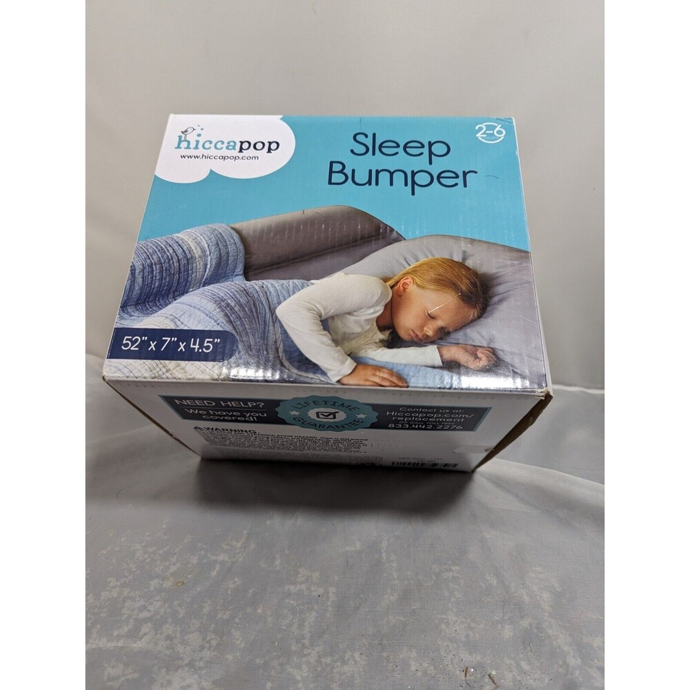 hiccapop Foam Bed Bumper Toddler Bed Safety Guard Rail w/ Water-Resistant Cover